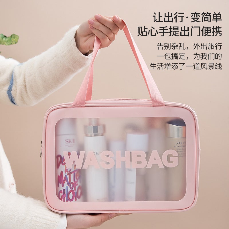 Pvc Transparent Cosmetic Bag, Large Capacity, High Appearance Value, Portable, Waterproof, Cosmetic Storage Bag, Toiletry Bag - Image 4